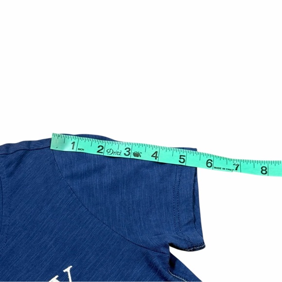10/$25🦋 Aeropostale Blue & White VARSITY TEAM Graphic Tee - Size XS - Picture 15 of 16